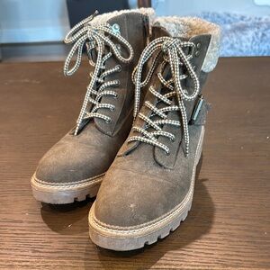 Olive green  Suede Women's Boots